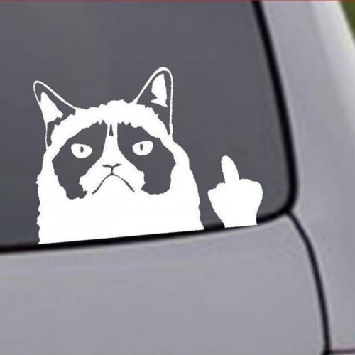 Adesivo auto "Grumpy Cat"