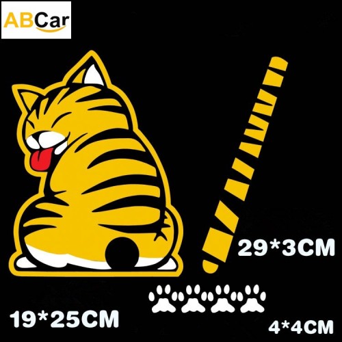 Adesivo gatto per lunotto posteriore auto