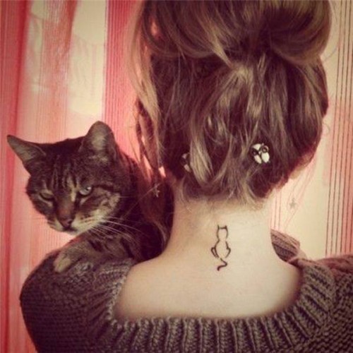 Tatuaggio temporaneo sagoma gatti