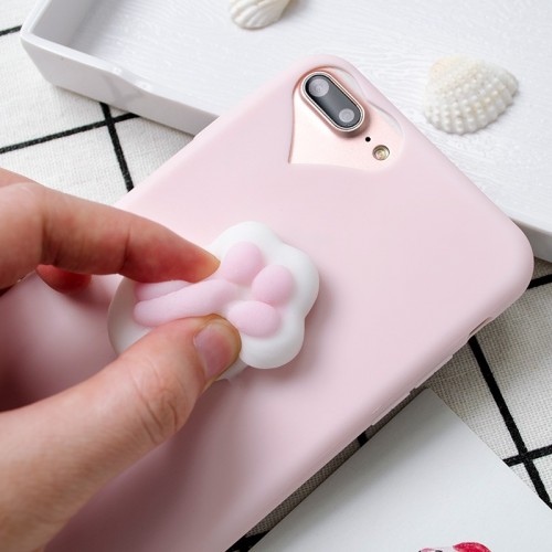 Cover per iphone rosa con gommino morbidoso