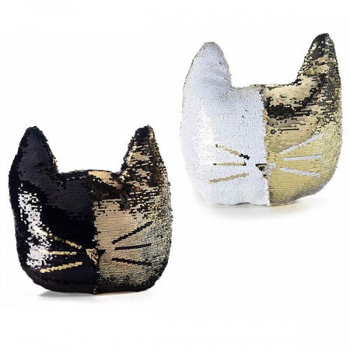 Blissful Diary Cuscino Da Lettura A Forma Di Gatto - Morbido E Federa Rimovibile - Colore Bianco Sporco
