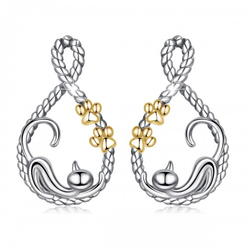 Orecchini Mucca In Argento Sterling 925: Gioielli Artigianali Con Chiusura A Farfalla, Confezione Regalo